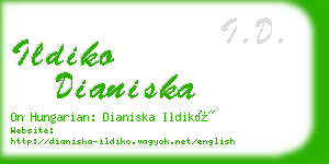 ildiko dianiska business card